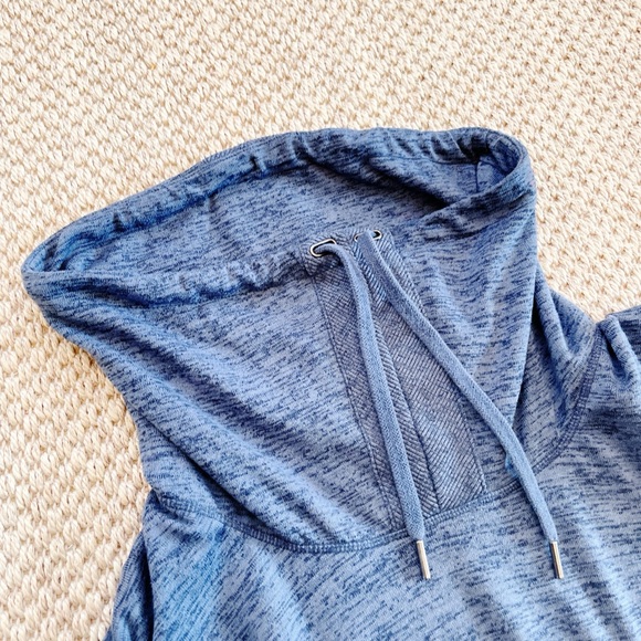 Athleta Sport It Sweater Dress Women' XS Cowl Neck Drawstring Zip Pockets - Picture 7 of 11